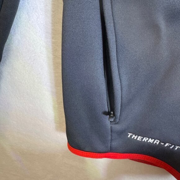 NIKE Therma-Fit Full Zipper Jacket Hoodie Size S Teal Orange #1416-6 - Picture 6 of 10